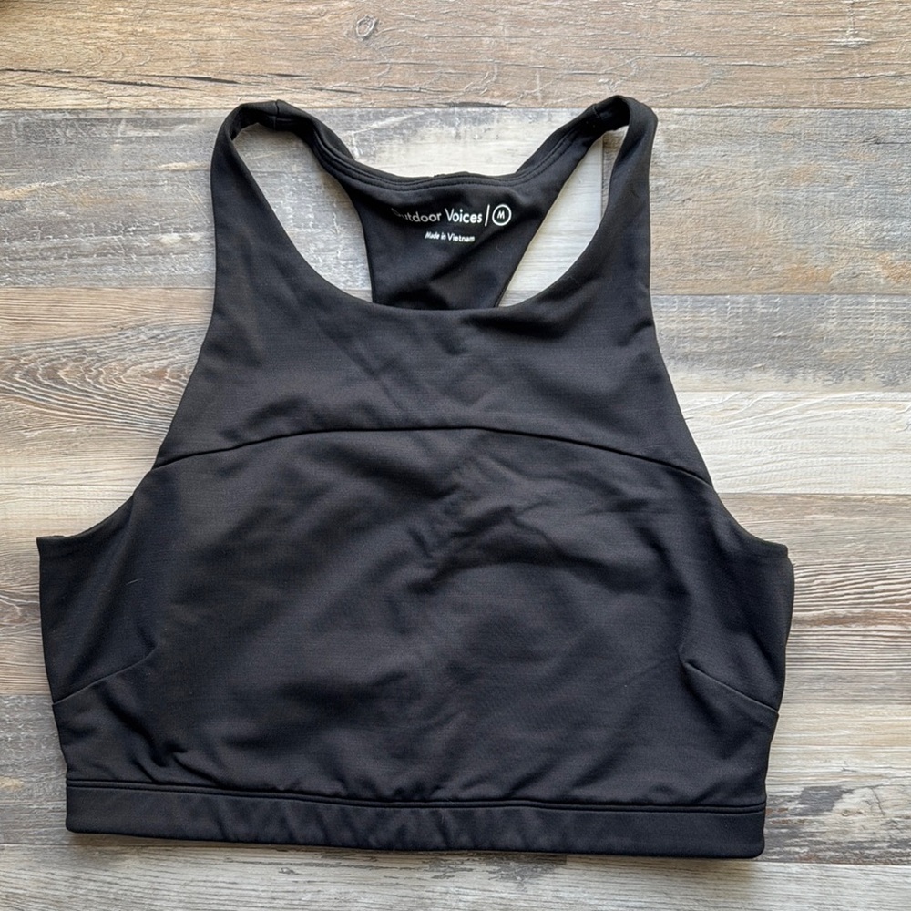 Outdoor Voices Black Sports Bra